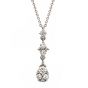 Diamond  Drop Pendant - 00020856 | Heming Diamond Jewellers | London