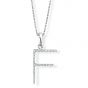 Diamond Initial 'F' Pendant - 00018887 | Heming Diamond Jewellers | London