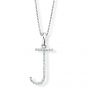 Diamond Initial 'J' Pendant - 00018891 | Heming Diamond Jewellers | London