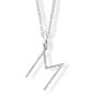 Diamond Initial 'M' Charm / Pendant (9ct) - 00019106 | Heming Diamond Jewellers | London