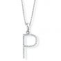 Diamond Initial 'P' Pendant - 00018897 | Heming Diamond Jewellers | London