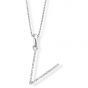 Diamond Initial 'V' Pendant - 00018903 | Heming Diamond Jewellers | London