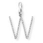 Diamond Initial 'W' Charm / Pendant (9ct) - 00019116 | Heming Diamond Jewellers | London