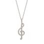 Diamond Treble Clef Pendant - 00020876 | Heming Diamond Jewellers | London