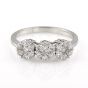 Diamond Triple Cluster Ring - 00020359 | Heming Diamond Jewellers | London