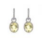 Lemon Quartz Drop Earrings - 00019571 | Heming Diamond Jewellers | London