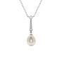 Pearl and Diamond Drop Pendant - 02022308 | Heming Diamond Jewellers | London