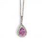 Pink Sapphire and Diamond Pendant - 02019593 | Heming Diamond Jewellers | London