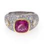 Rubelite and Diamond Ring - 00008318 | Heming Diamond Jewellers | London