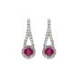 Ruby and diamond drop earrings - 00021198 | Heming Diamond Jewellers | London