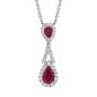 Ruby and Diamond Pendant - 00019721 | Heming Diamond Jewellers | London