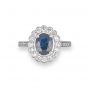 Sapphire & Diamond Cluster Ring - 00022597 | Heming Diamond Jewellers | London