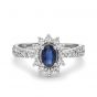 Sapphire & Diamond Cluster Ring - 00022992 | Heming Diamond Jewellers | London