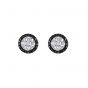 White and Black Diamond Earrings - 00022249 | Heming Diamond Jewellers | London