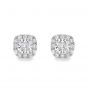 EUROPA EARRINGS RADIANCE COLLECTION - EUROPA DIAMOND CLUSTER EARRINGS | Heming Diamond Jewellers | London