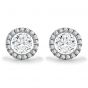 NEPTUNE EARRINGS RADIANCE COLLECTION - NEPTUNE DIAMOND CLUSTER EARRINGS | Heming Diamond Jewellers | London