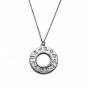 18CT WHITE GOLD ZODIAC PENDANT - GREEN SAPPHIRE - ZODIAC PENDANT GREEN SAPPHIRE WHITE GOLD | Heming Diamond Jewellers | London