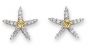 Diamond Starfish Earrings - 02022253 | Heming Diamond Jewellers | London