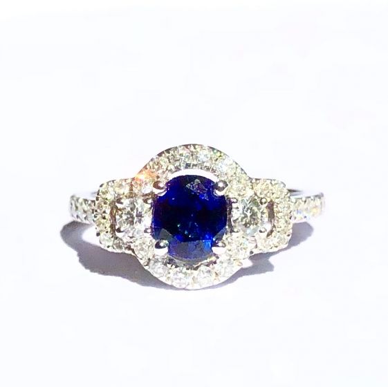 Sapphire and Diamond Ring - 00024457 | Heming Diamond Jewellers | London