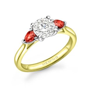 GRAFTON RUBY - 1745 COLLECTION - GRAFTON RUBY - DIAMOND SOLITAIRE RING | Heming Diamond Jewellers | London