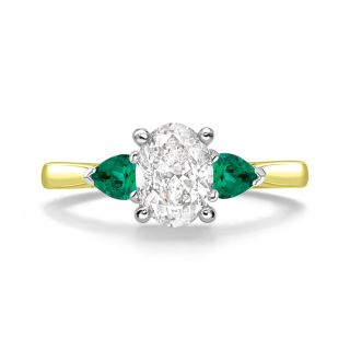 MADDOX EMERALD - 1745 COLLECTION - MADDOX EMERALD - DIAMOND SOLITAIRE RING | Heming Diamond Jewellers | London