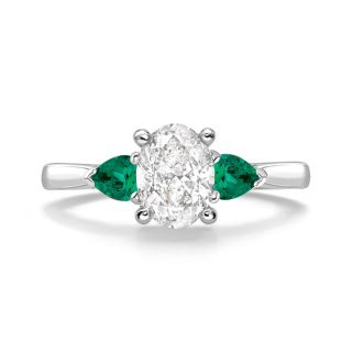 MADDOX EMERALD - 1745 COLLECTION - MADDOX EMERALD - DIAMOND SOLITAIRE RING | Heming Diamond Jewellers | London