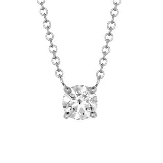 0.33ct Diamond Solitaire Pendant - 00019013 | Heming Diamond Jewellers | London