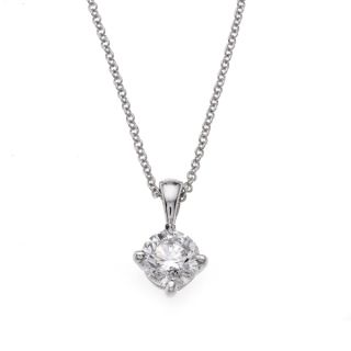 0.70ct Diamond Solitaire Pendant - 01018796 | Heming Diamond Jewellers | London