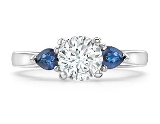 0.70ct FVS2 GIA Grafton sapp 0.39ct Plat - 02023190 | Heming Diamond Jewellers | London