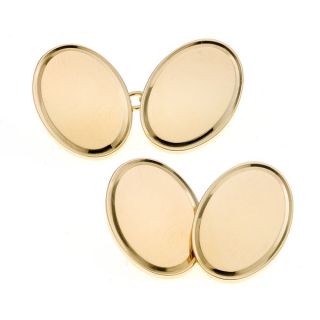 18ct Gold Cufflinks 1.2mm Gauge - 00019485 | Heming Diamond Jewellers | London