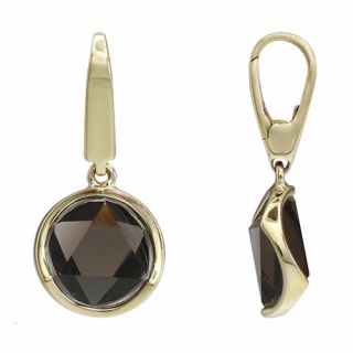 18ct Yellow Gold Smokey Quartz Pendant - 00025039 | Heming Diamond Jewellers | London