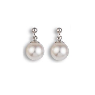 Freshwater Pearl Drop Earrings - 00022881 | Heming Diamond Jewellers | London