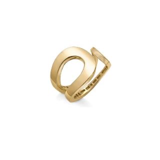 Gold Scroll Ring - 00024552 | Heming Diamond Jewellers | London