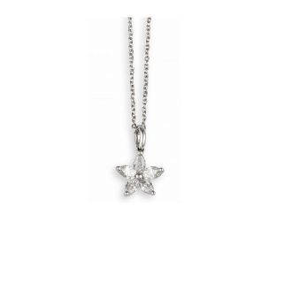 Diamond Flower Pendant - 00024800 | Heming Diamond Jewellers | London