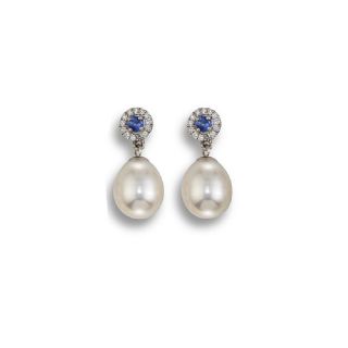 Pearl drop earrings - 00025100 | Heming Diamond Jewellers | London