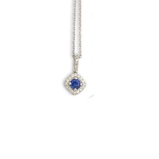 Sapphire and Diamond Pendant