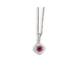 Ruby and Diamond Pendant