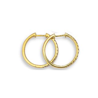 Diamond Hoop Earrings