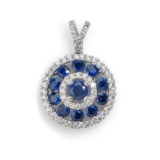 Sapphire and Diamond Pendant