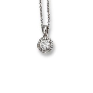 Diamond Cluster Pendant - 01026268 | Heming Diamond Jewellers | London