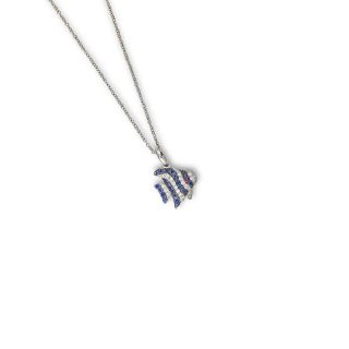 Sapphire and Diamond Angelfish pendant. - 02022257 | Heming Diamond Jewellers | London