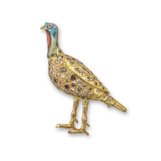 Wild Turkey Brooch