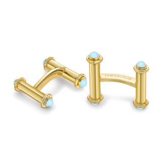 Aquamarine Catamaran Cufflinks - 00024723 | Heming Diamond Jewellers | London