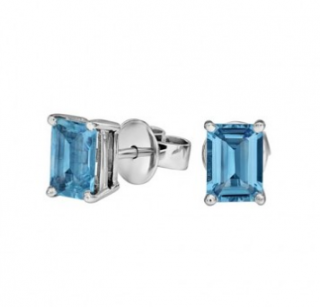 Aquamarine Stud Earrings - 02021744 | Heming Diamond Jewellers | London