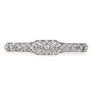 Art Deco Diamond Brooch - 00019321 | Heming Diamond Jewellers | London