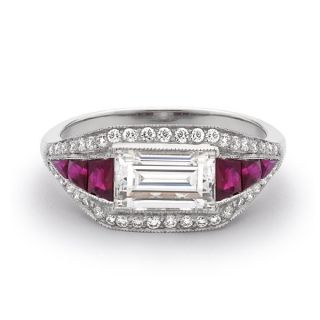 Baguette Cut Diamond Dress Ring - 02018248 | Heming Diamond Jewellers | London