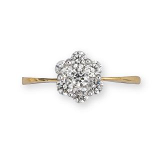 Daisy Cluster Ring - 00024205 | Heming Diamond Jewellers | London