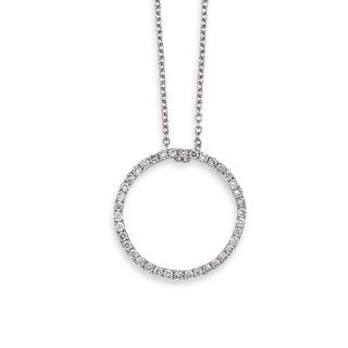 Diamond Circle Pendant - 00022283 | Heming Diamond Jewellers | London