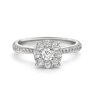 Diamond Cluster Ring - 00022822 | Heming Diamond Jewellers | London