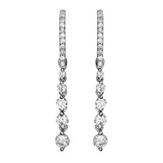 Diamond Drop Earrings - 00020508 | Heming Diamond Jewellers | London